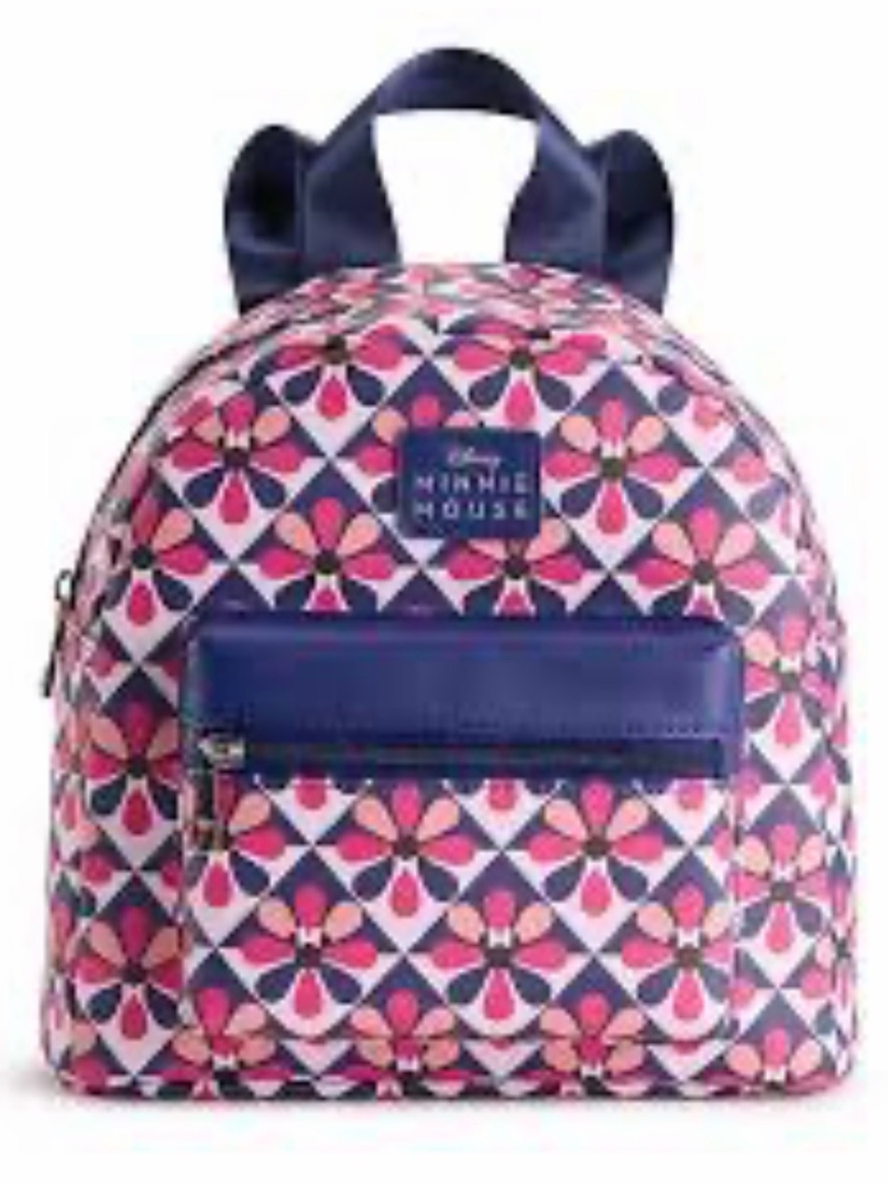 Disney Pink and Navy Floral Mini Backpack